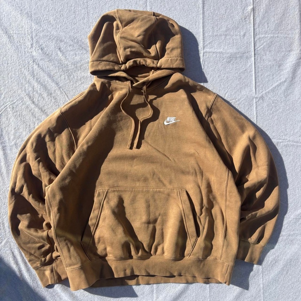 Brown Nike Pullover Hoodie – Size XL